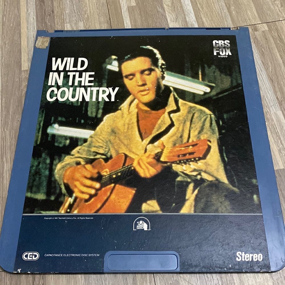 RCA CED SelectaVision VideoDiscs Movie WILD IN THE COUNTRY ELVIS PRESLEY cover